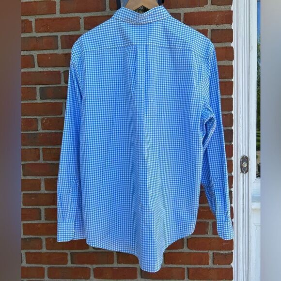 Vineyard Vines Blue and White Checkered Men's Shirt - Picture 7 of 10